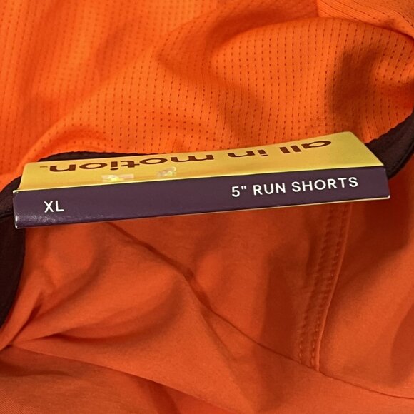 All in Motion Men's Shorts, XL Orange - Picture 8 of 9